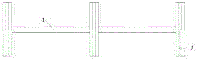 High-molecular composite material telescopic processing mold