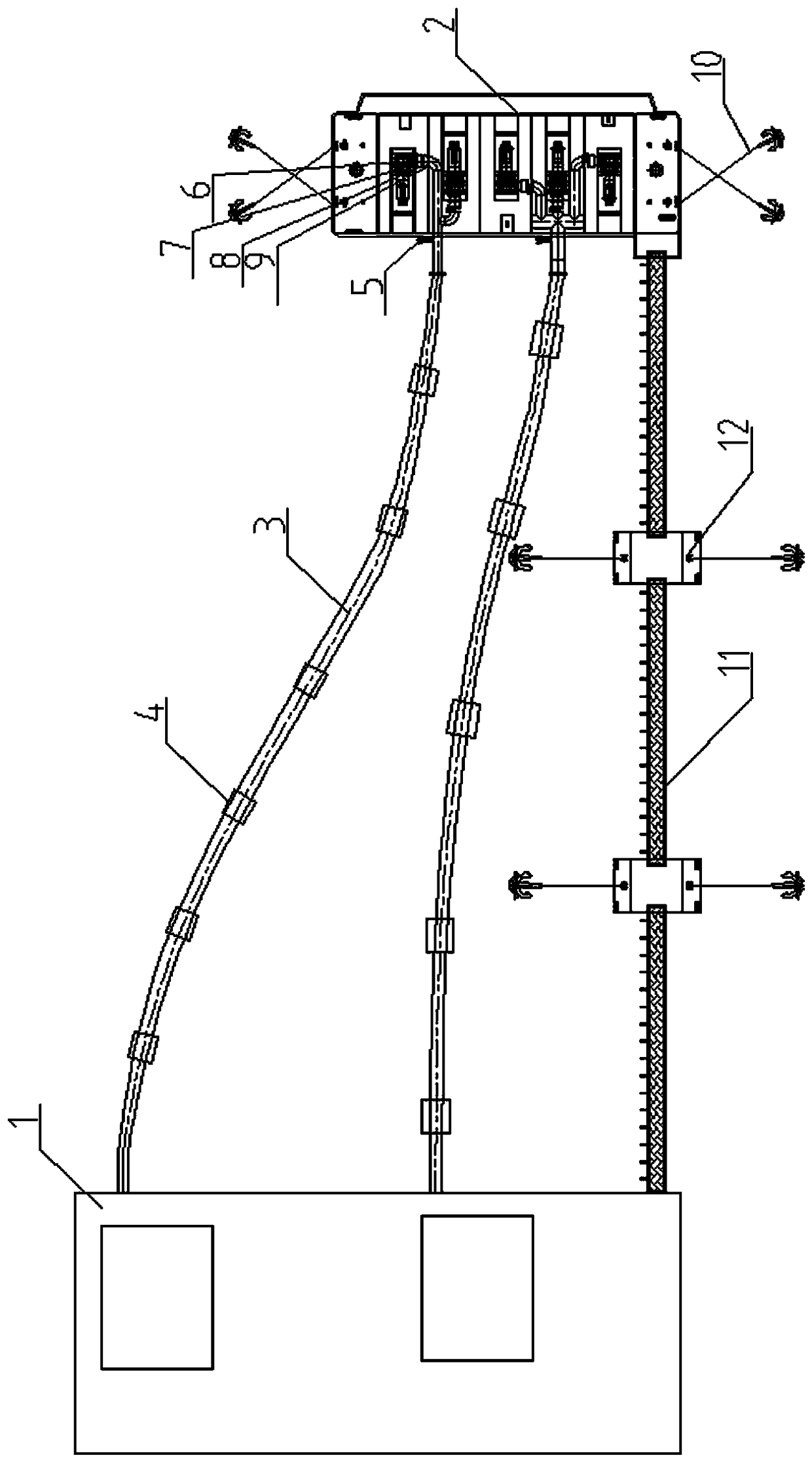 Improved fixed pumping station system with function of taking water at water taking floating dock head