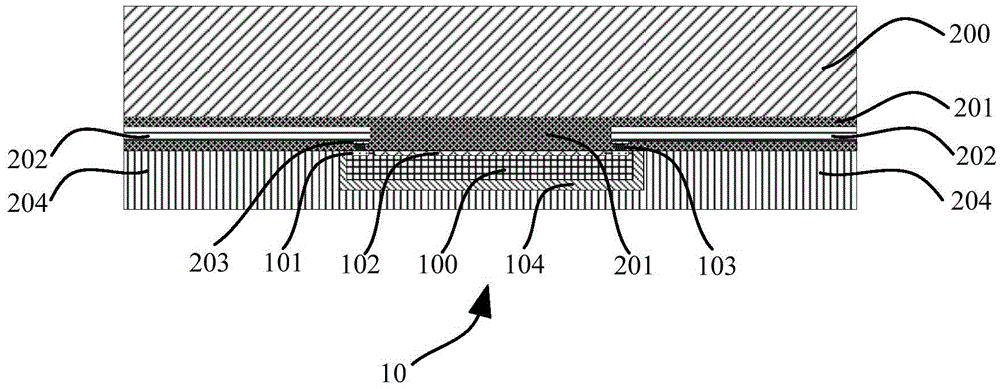 Mobile terminal with fingerprint sensor packaging structure