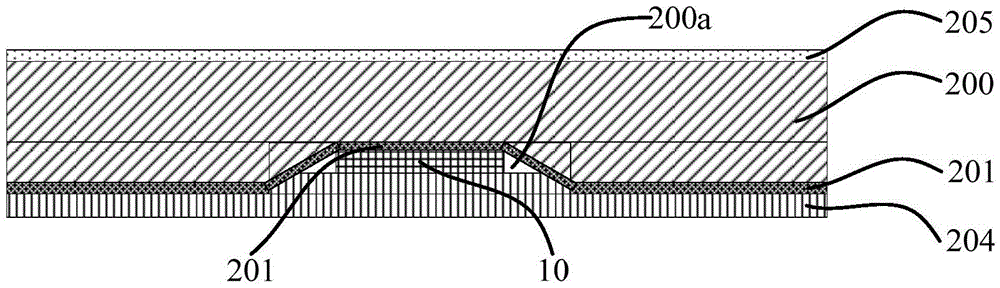 Mobile terminal with fingerprint sensor packaging structure