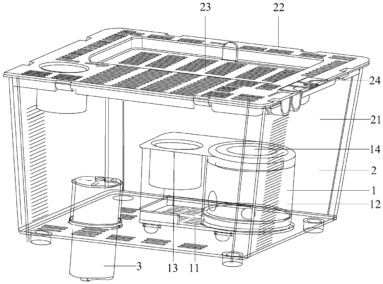 Bumblebee breeding box and bumblebee breading method