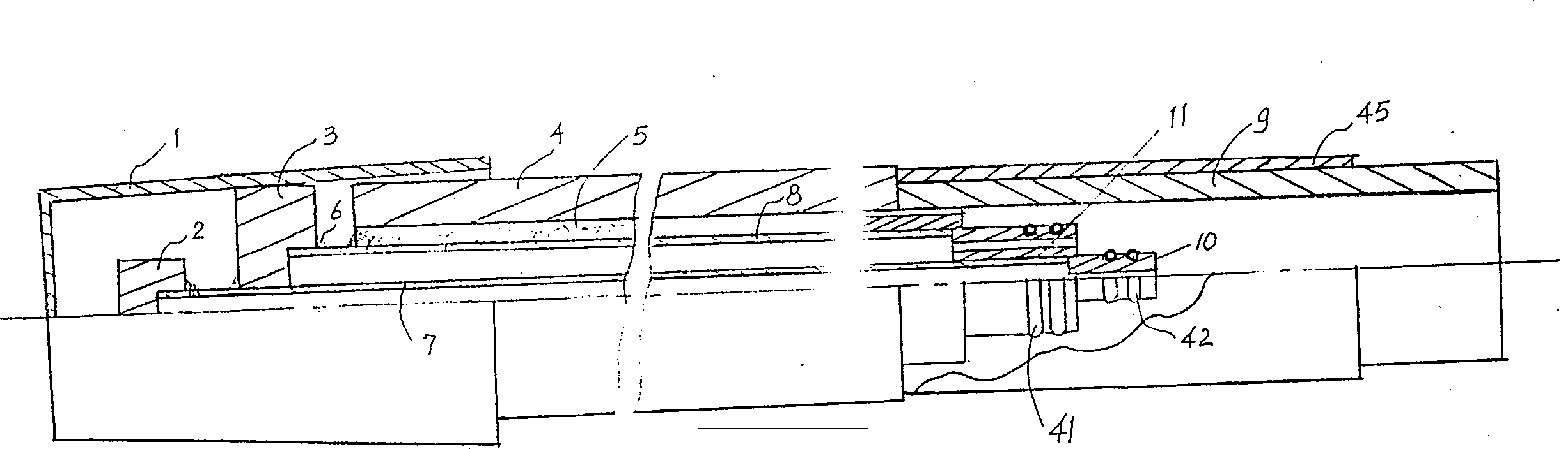 Instrument and method for testing hydorgen contained in molten steel