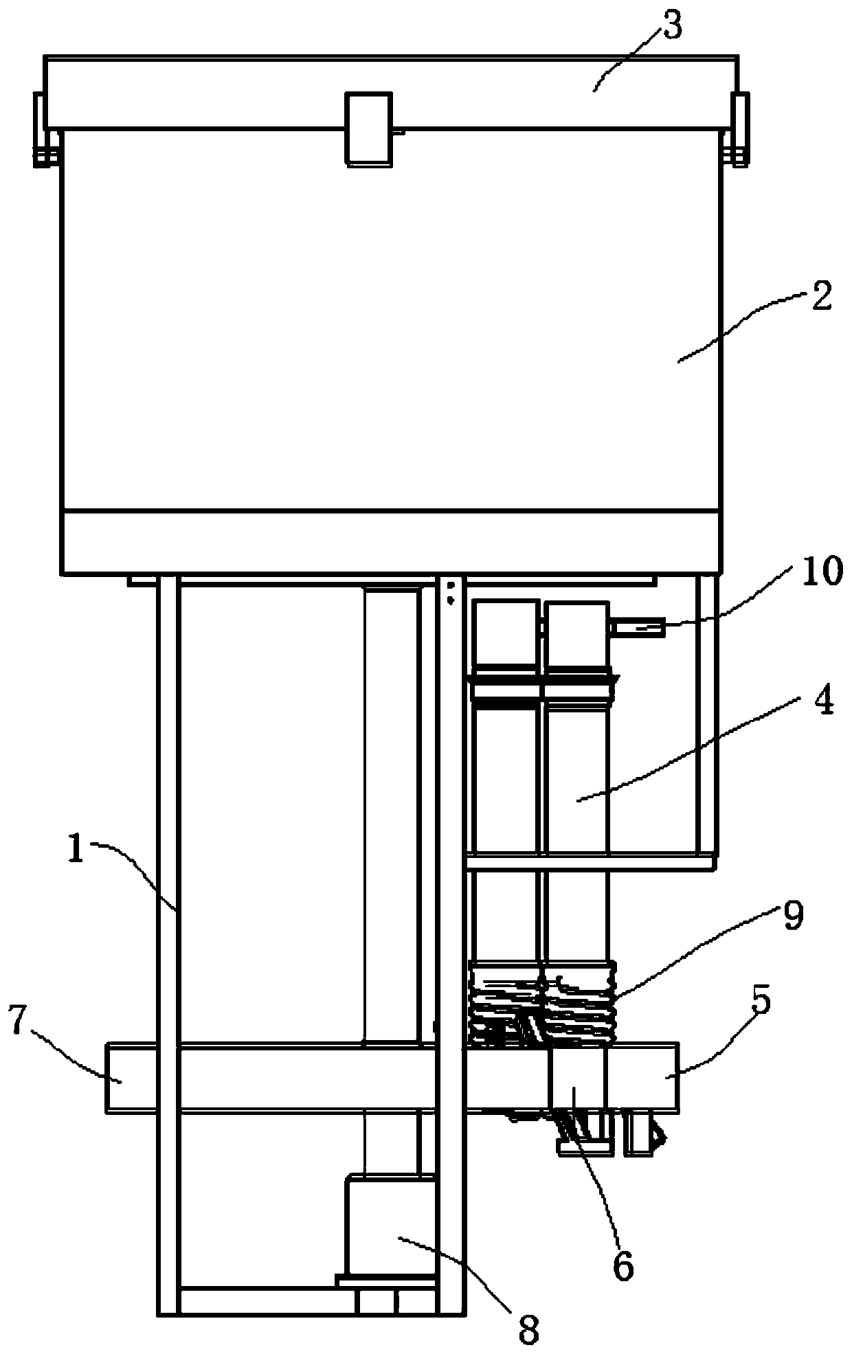 Sampling and storing device for microbiological detection and using method