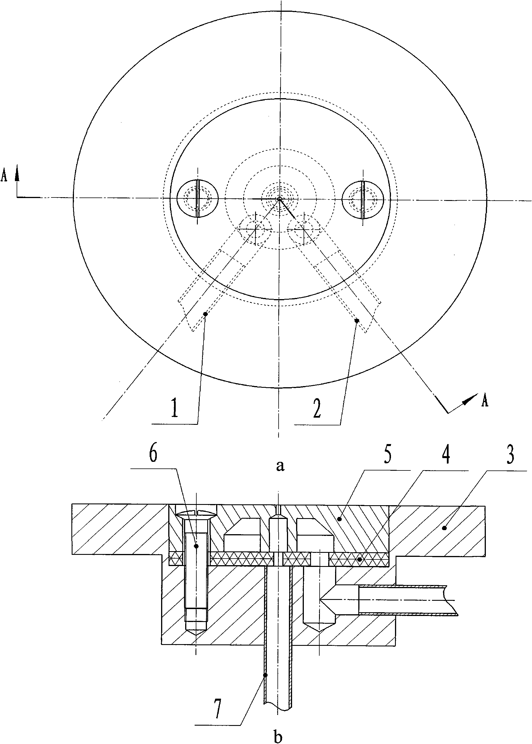 Pneumatic pressure testing device of welding arc column