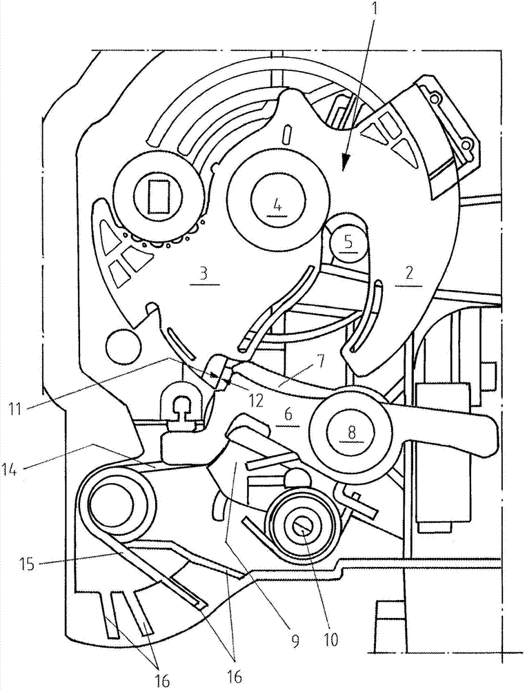 Motor vehicle lock comprising a braking pawl and a driving dog mechanism