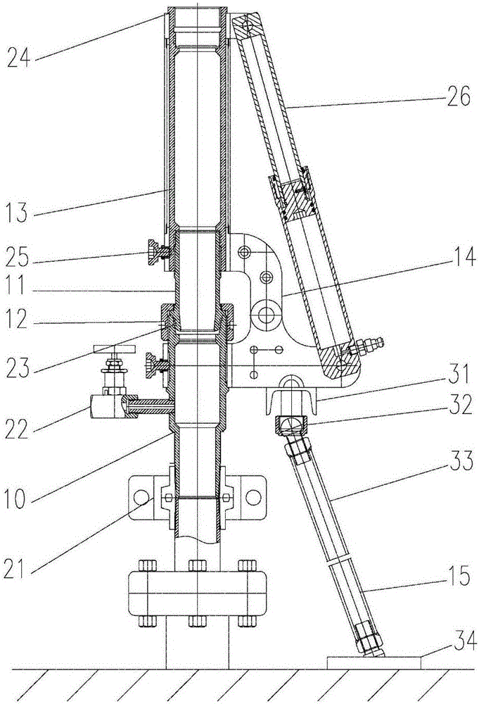 Hydraulic blowout prevention lifting device for liquid injection profile well logging