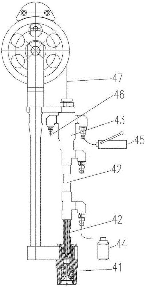 Hydraulic blowout prevention lifting device for liquid injection profile well logging