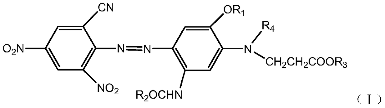 A kind of high fastness blue to black disperse dye composition and dye product