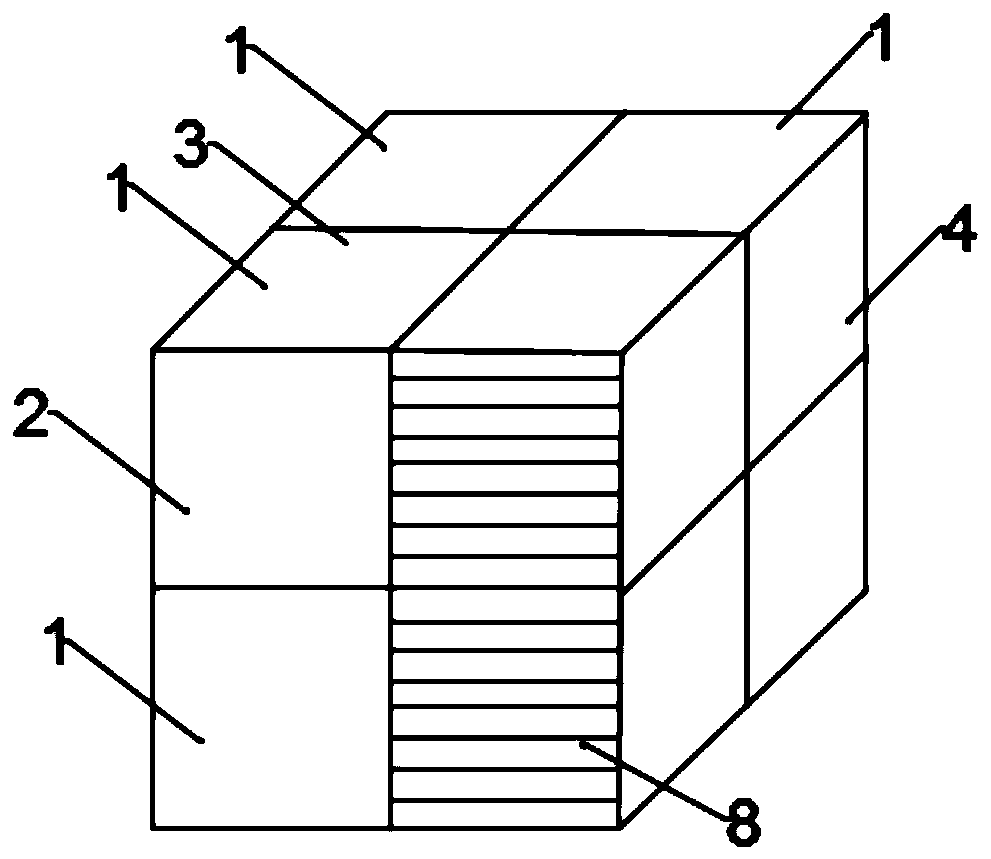 Intelligent assembly type epidemic surveillance square cabin