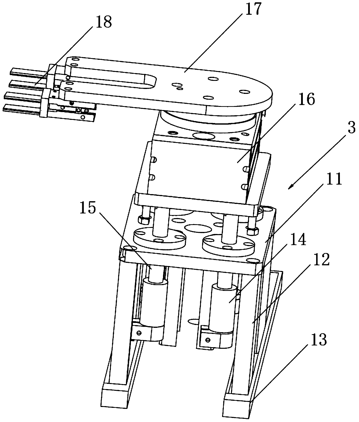 Integrated device for rapid dispensing of chips on printed circuit board (PCB) and dispensing method of integrated device