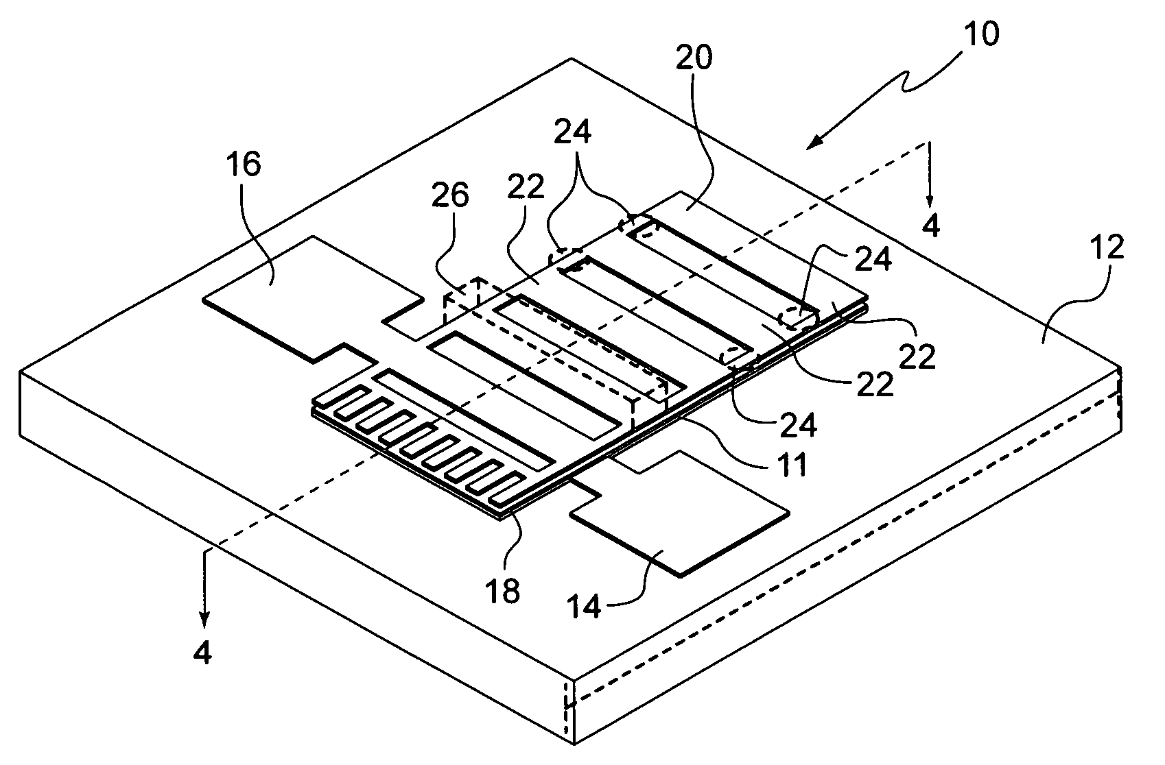 Variable capacitor tuned using laser micromachining