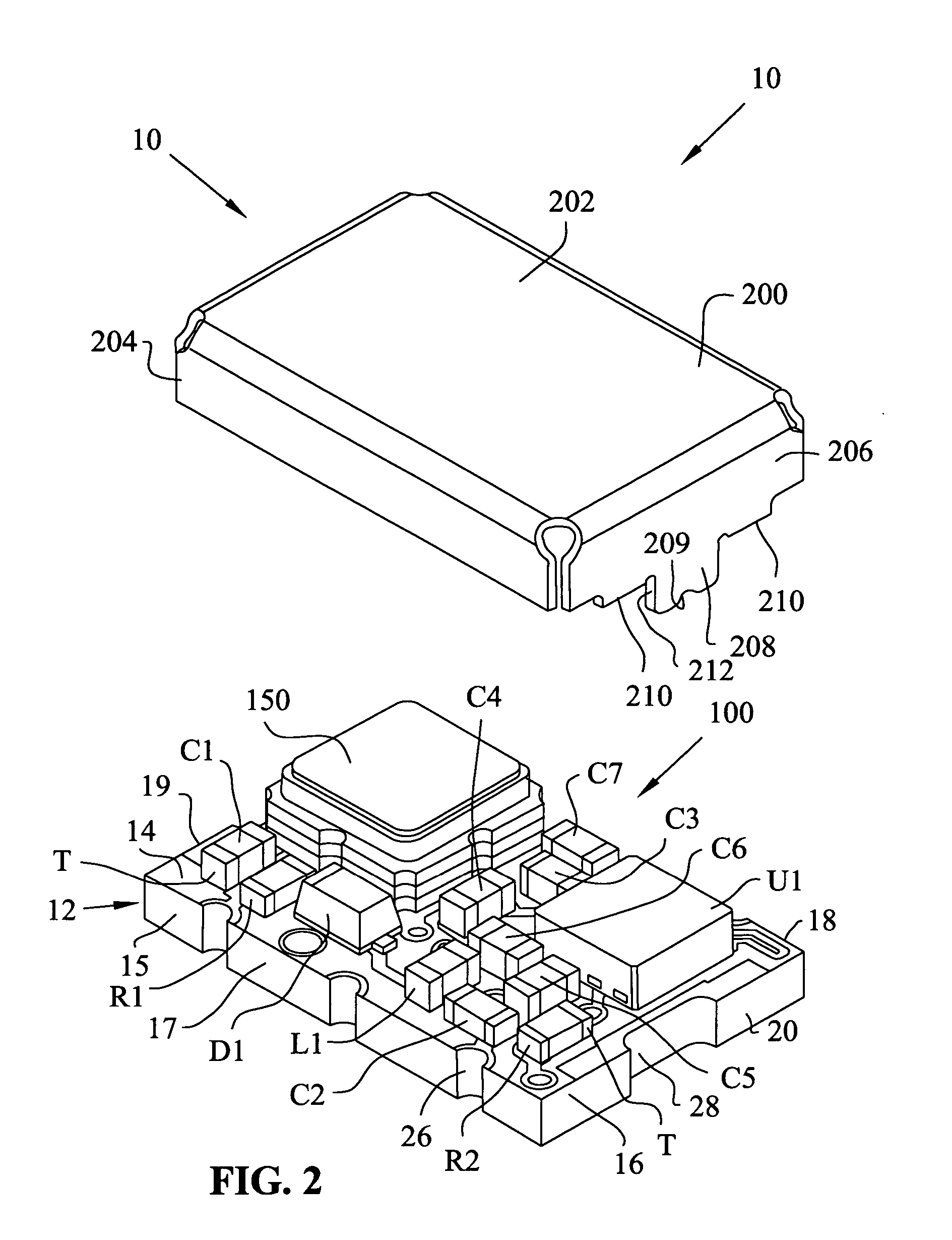 Voltage controlled surface acoustic wave oscillator module