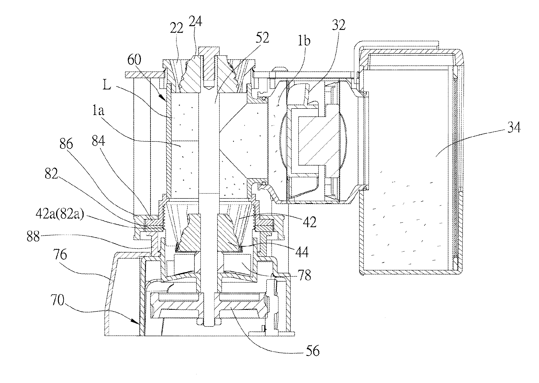 Coffee grinder capable of removing parchments of coffee beans and method of removing the parchments