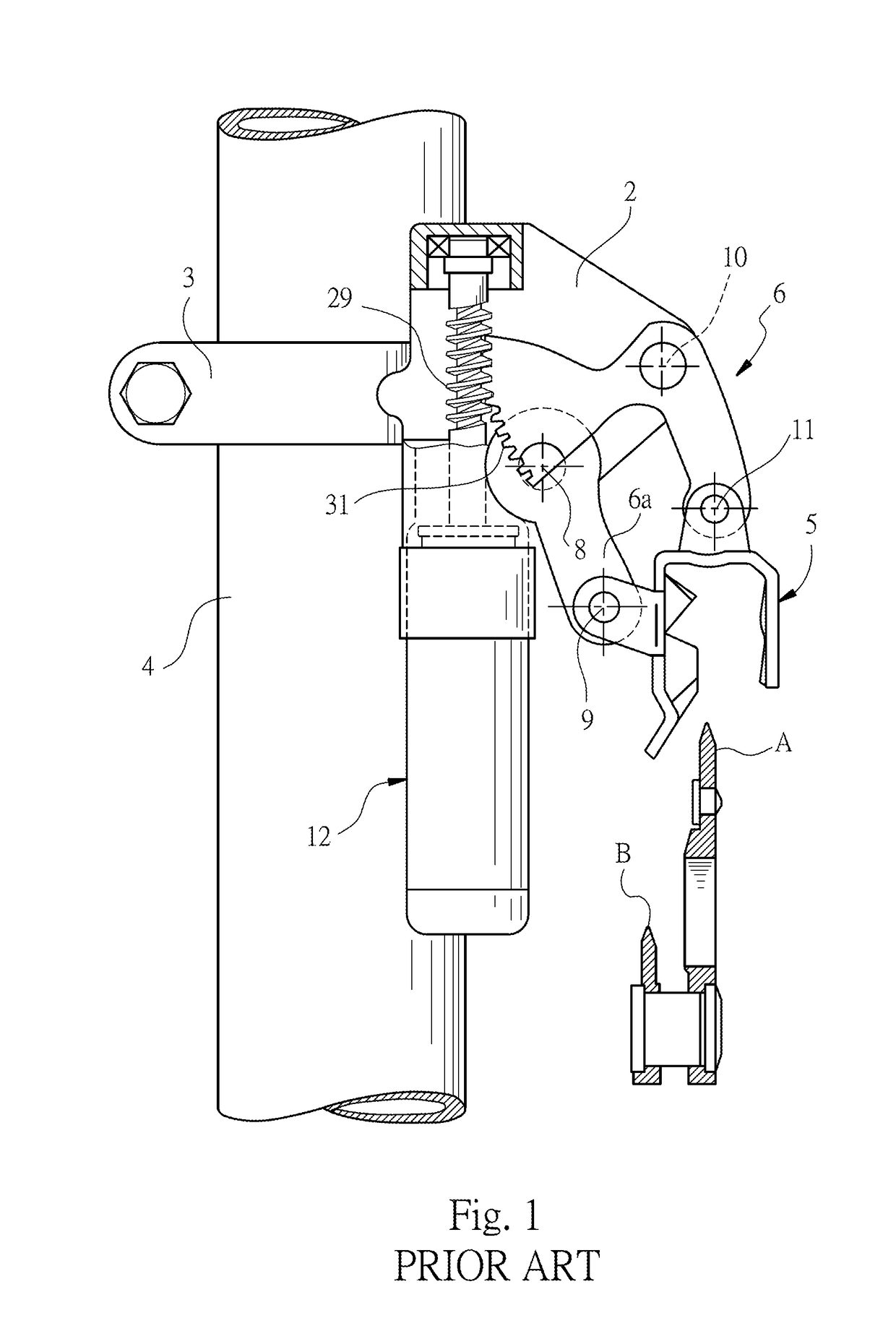 Electric front derailleur