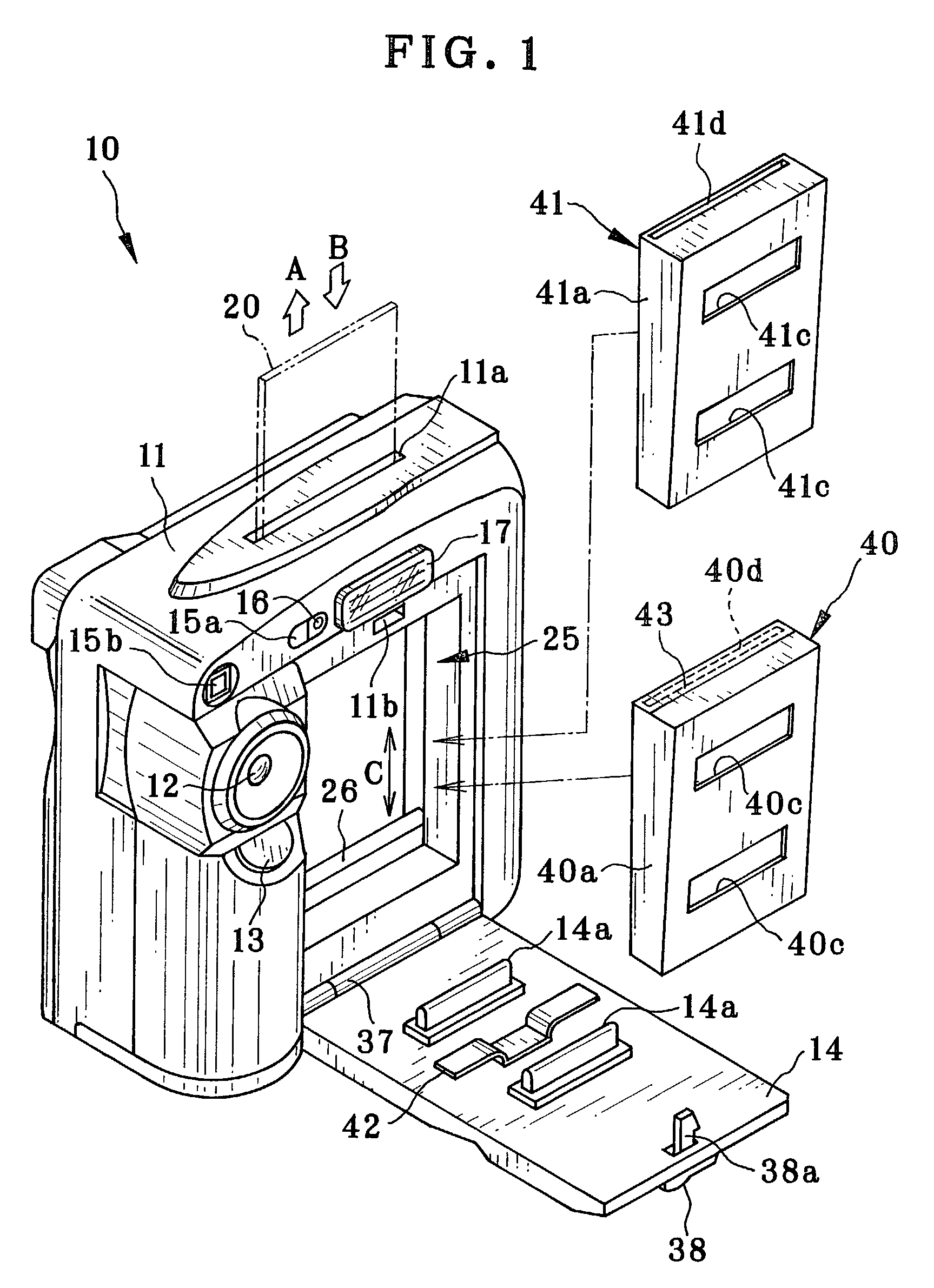 Digital camera having a built-in printer