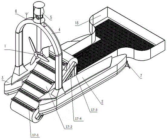 Hybrid power water surface cleaning robot