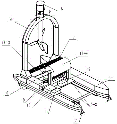 Hybrid power water surface cleaning robot