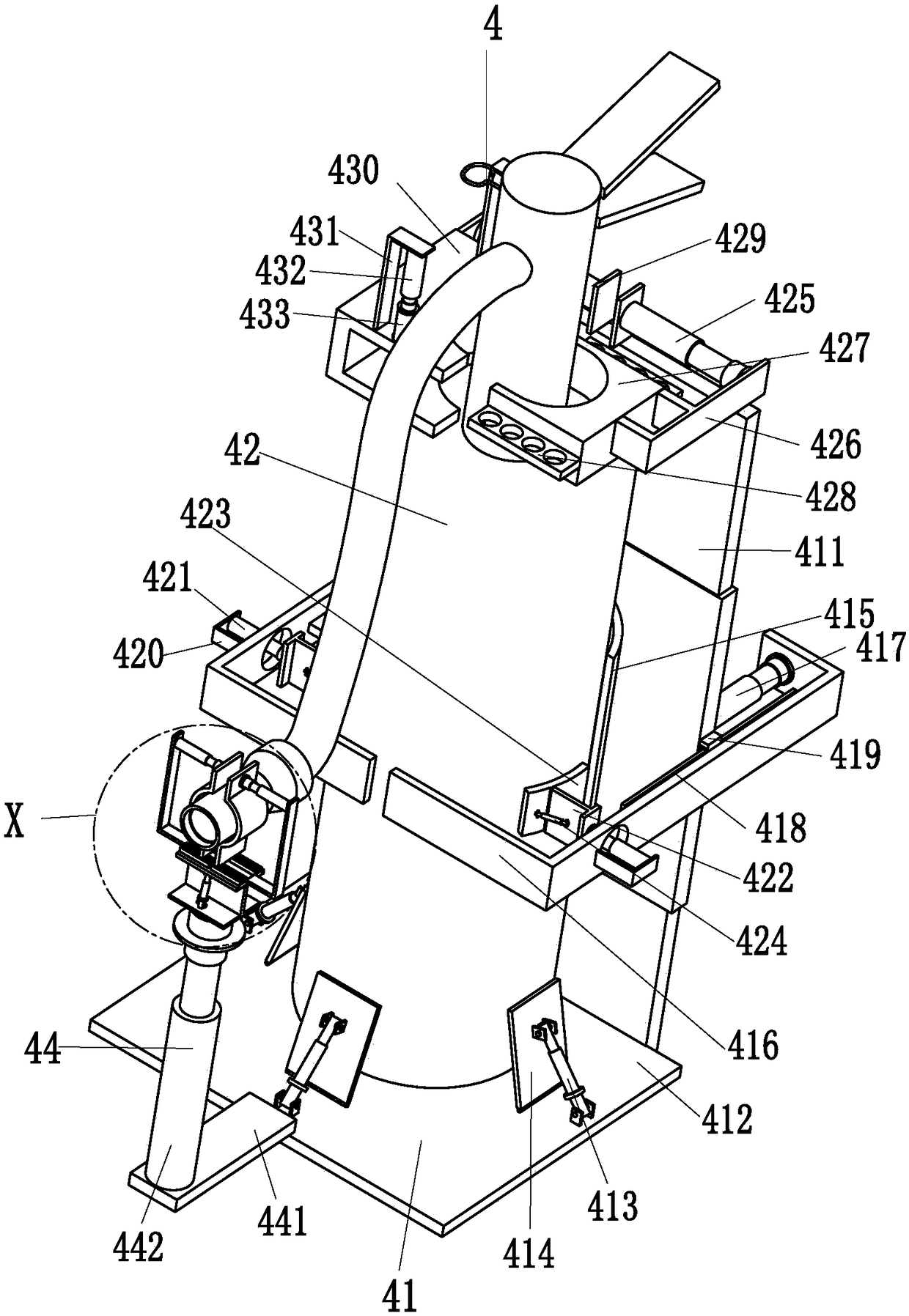 Intelligent fire extinguishing equipment for electric discharge machine