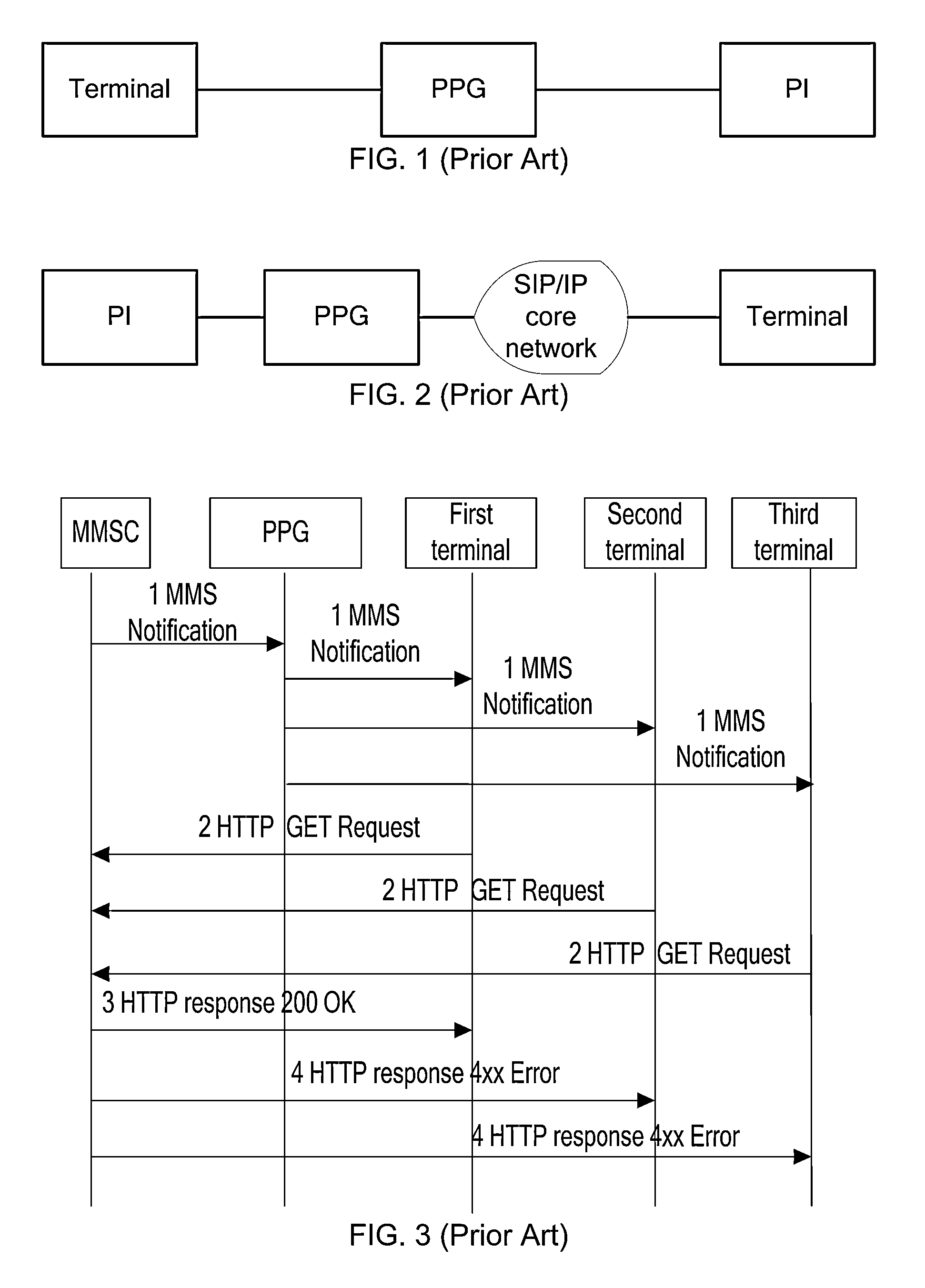 Method, system, and apparatus for processing a service message with a plurality of terminals