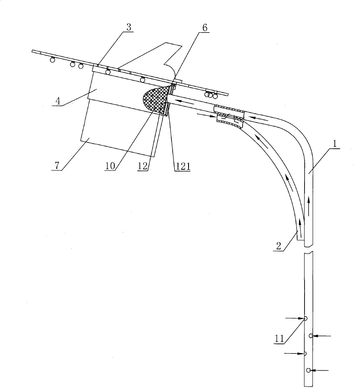 High light efficiency wide-angle natural heat dissipation LED road lamp