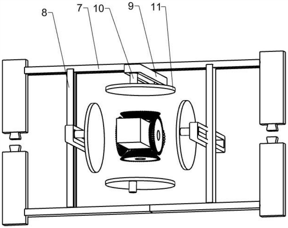 A hand-pressed physical friction type iron plate single-sided polishing robot for metal processing