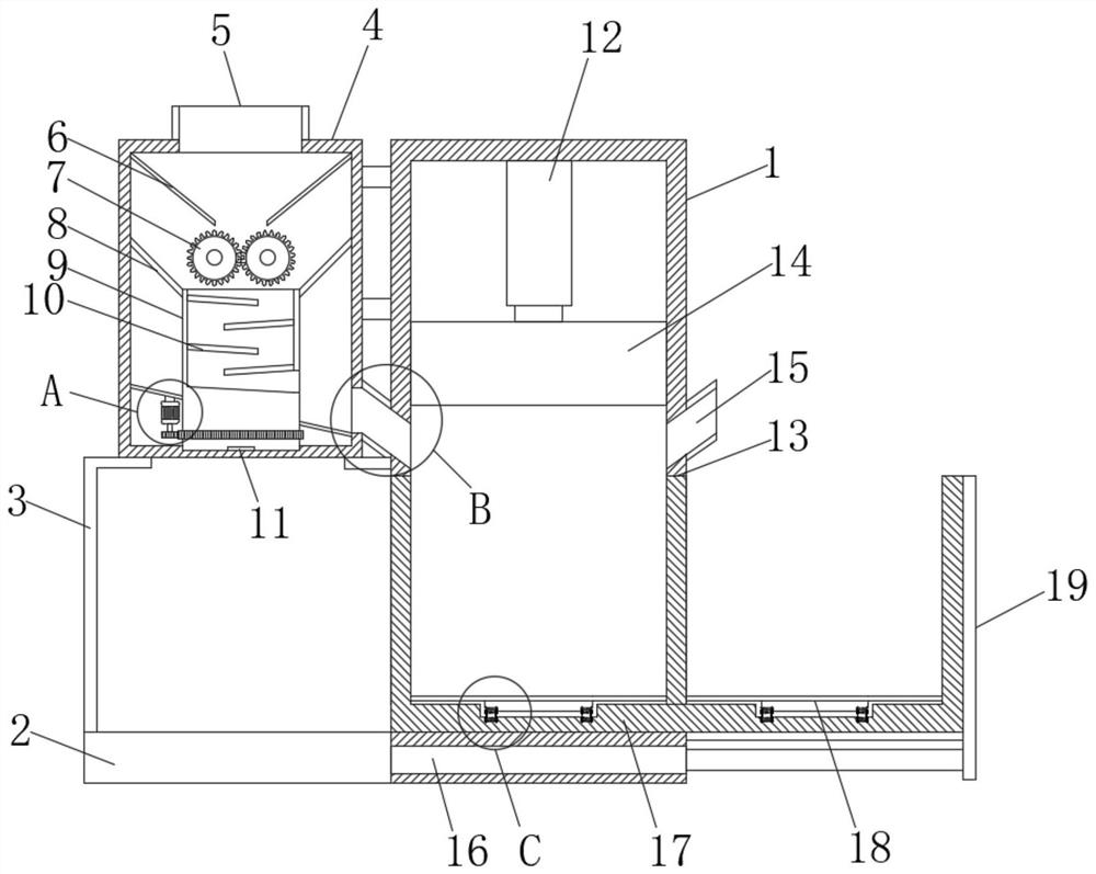 Industrial solid waste agglomeration device