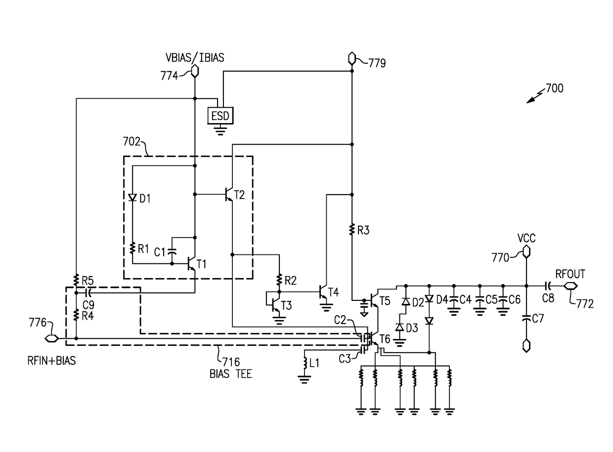 Power amplifier bias signal multiplexing