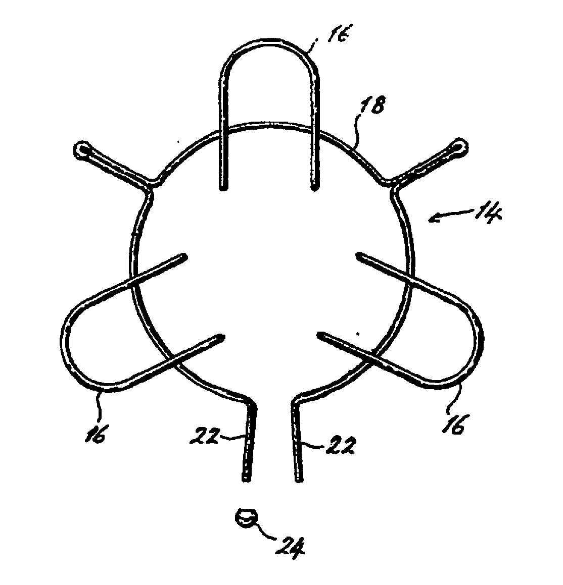 Intraocular implant and method for fixing same into an eye