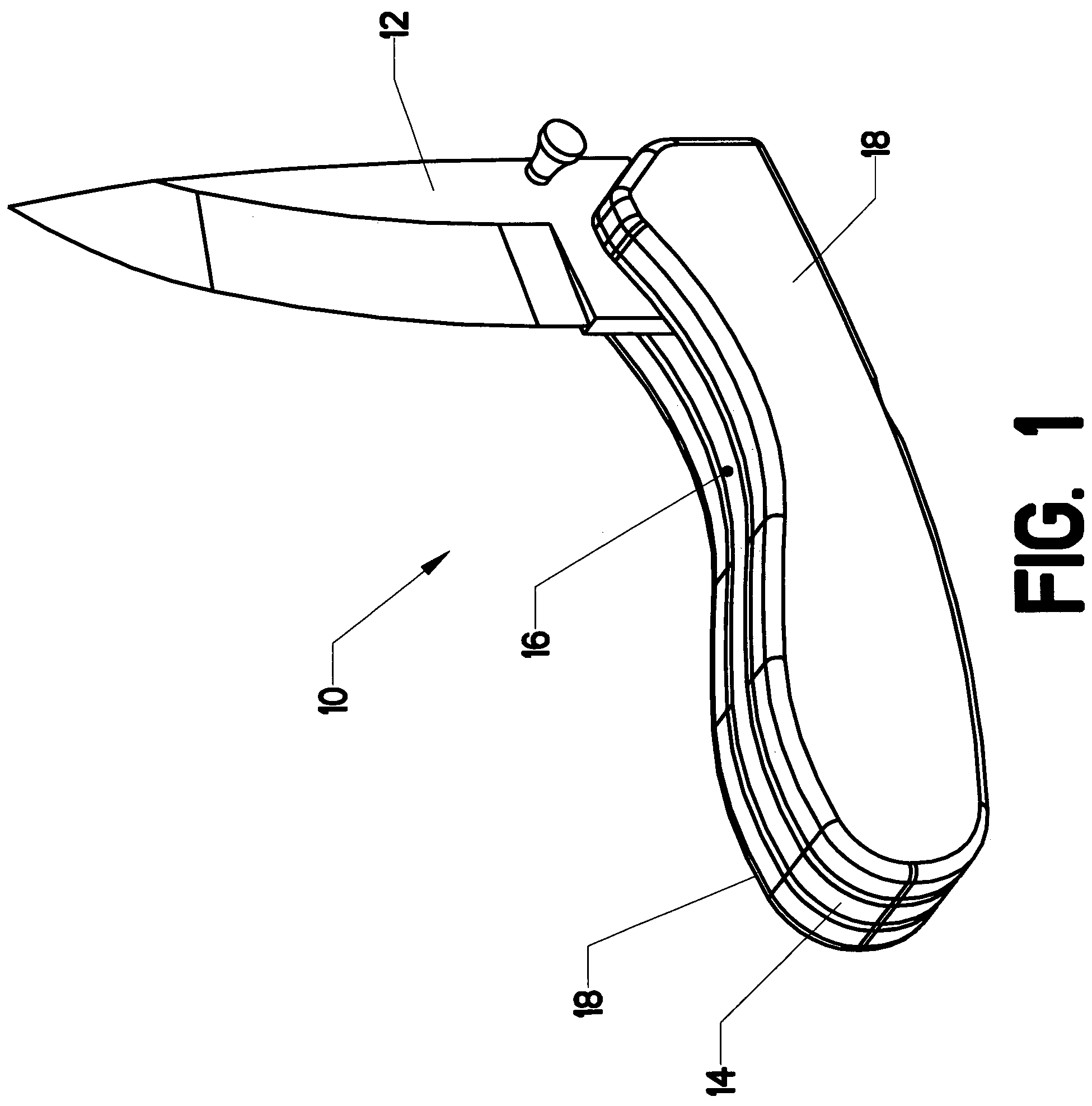 Knife with spring-assisted blade articulation mechanism