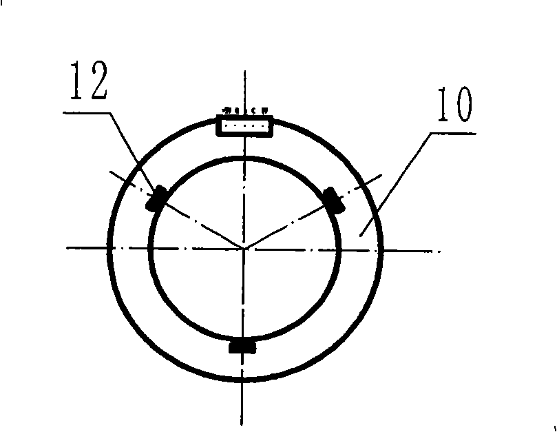 Permanent magnet brushless motor with separated Hall position transducer and motor stator