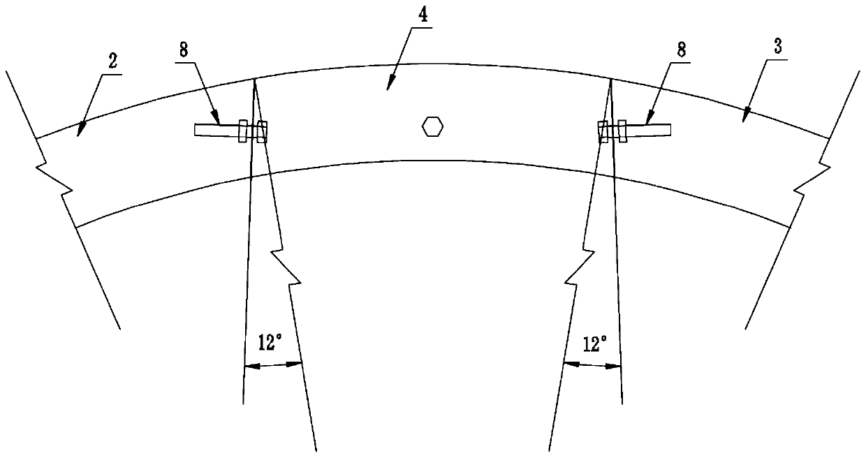 Construction method of assembly type steel pipe piece formwork suitable for rapid lining of circular tunnel