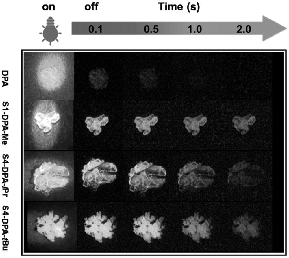 Diphenylamine derivative organic room temperature phosphorescent compound and its preparation method and application