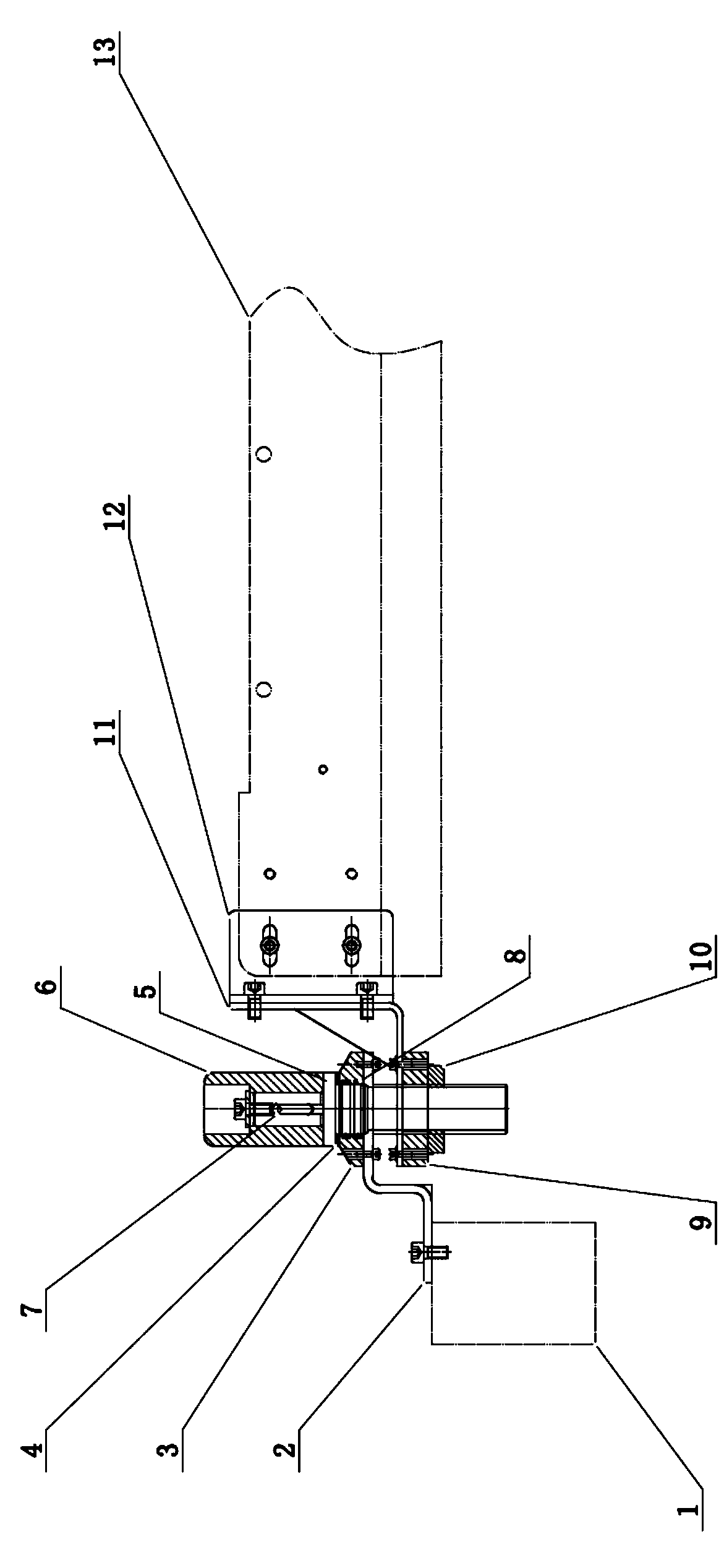 Nozzle regulation structure