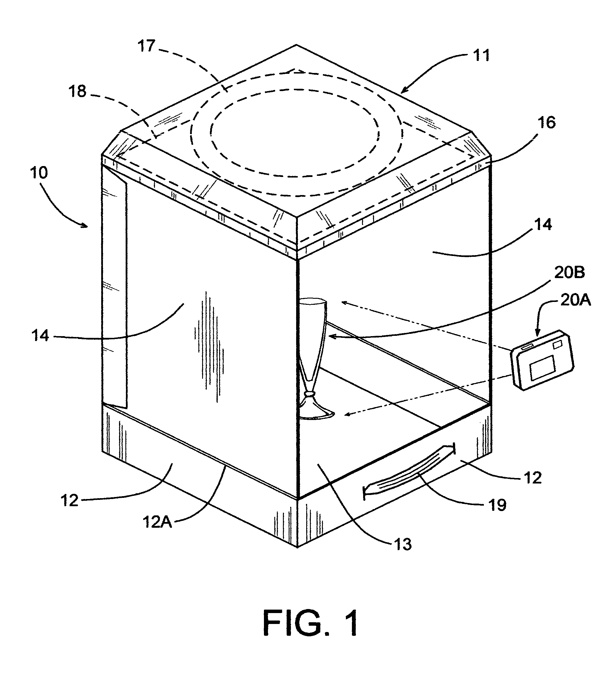 Collapsible tabletop lighting apparatus