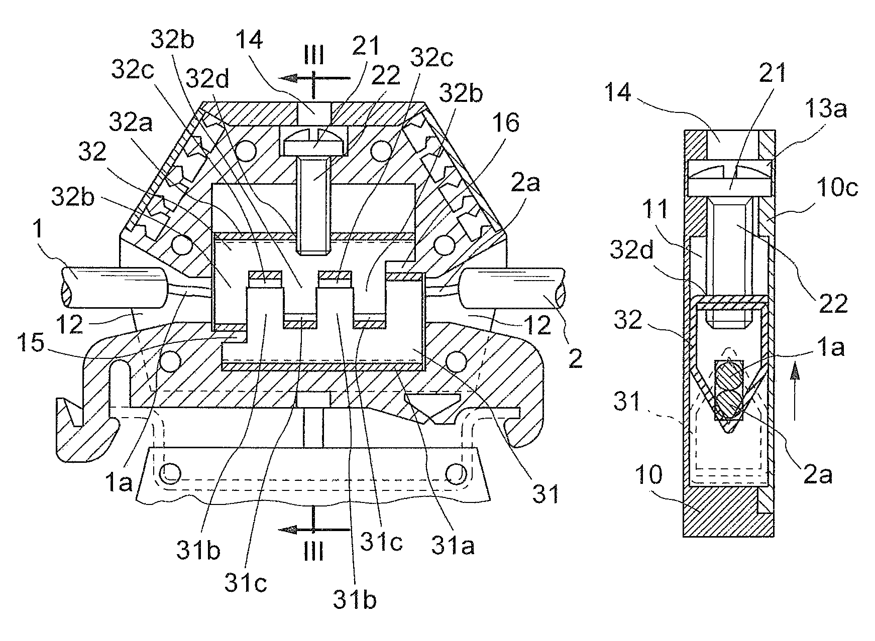 Terminal Block for Connecting Electric Cables