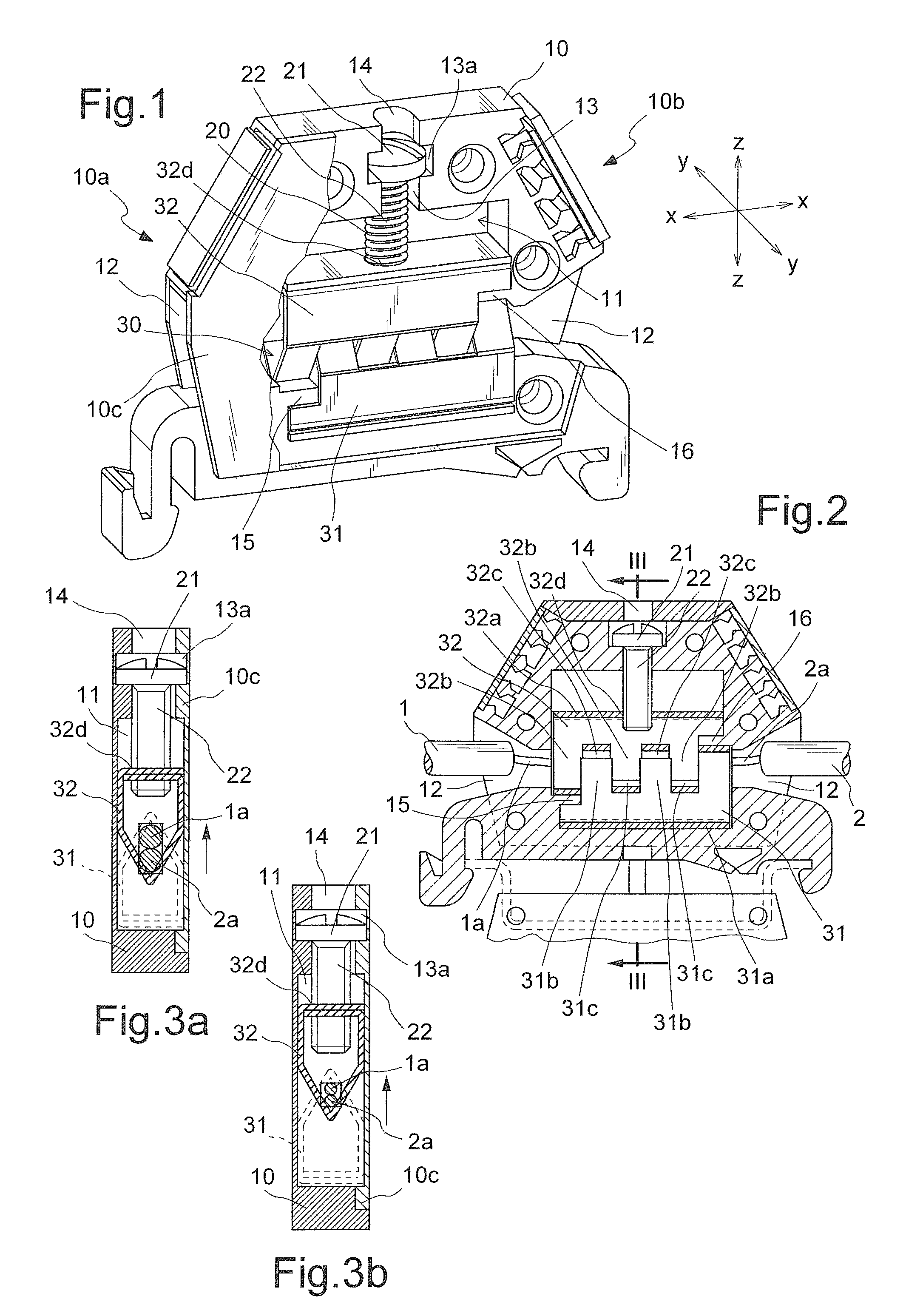 Terminal Block for Connecting Electric Cables