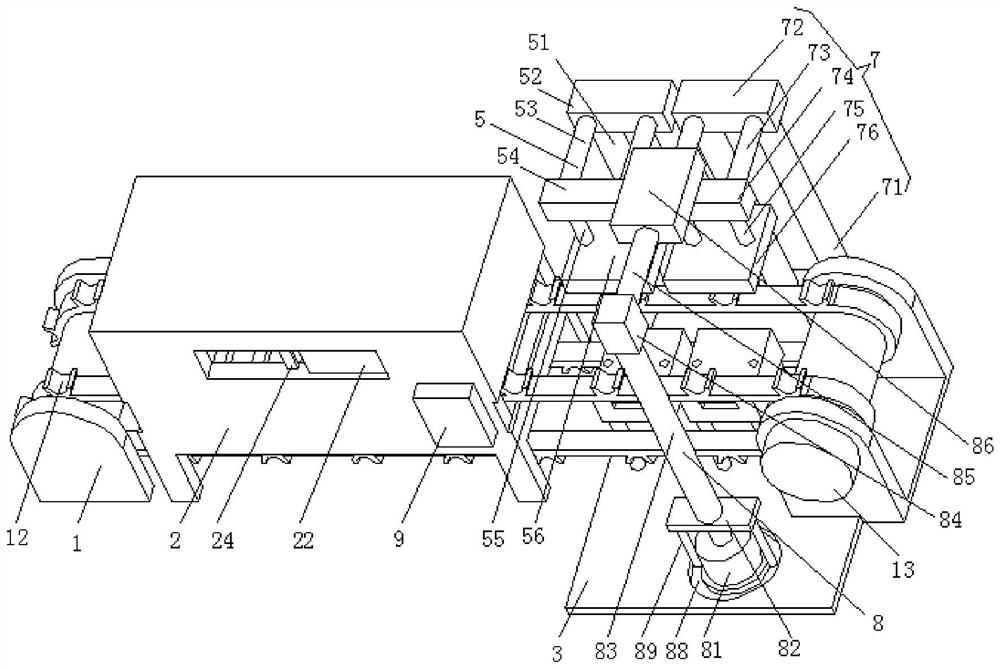 Rough blank forging and pressing integrated forging and pressing machine used for clamp machining