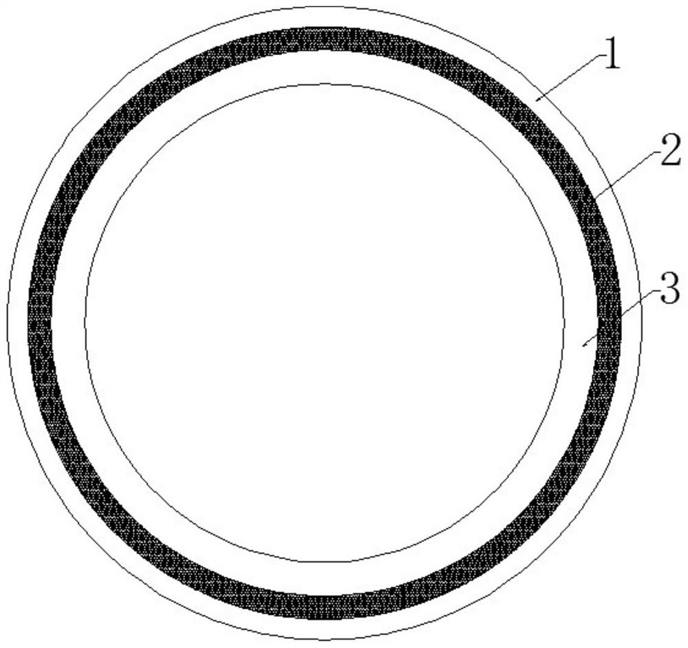 High-temperature-resistant bismaleimide resin fiber reinforced nonmetal oil pipe and manufacturing method thereof