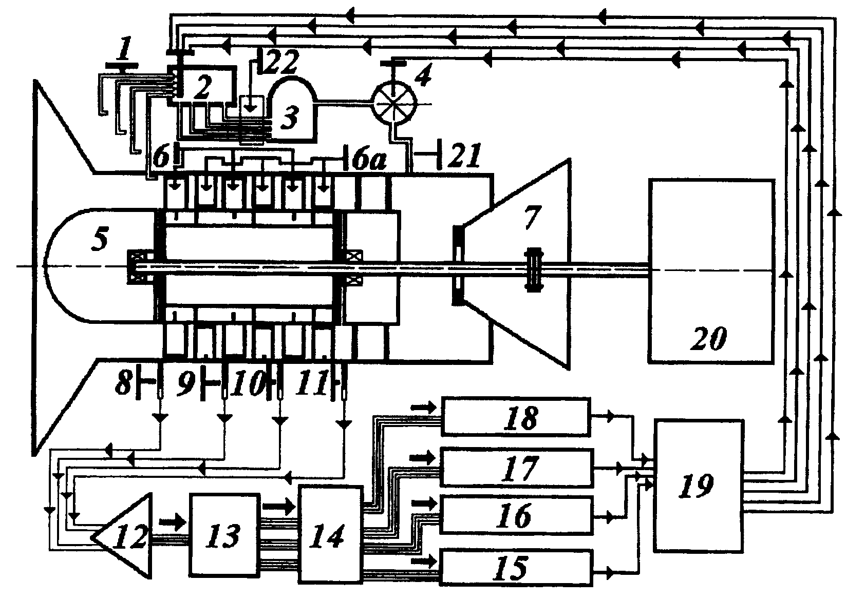 Process and apparatus for expanding multi-stage axial flow gas compressor stable operation zone