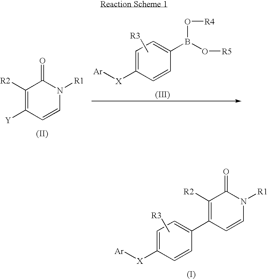 1,3-disubstituted 4-(aryl-x-phenyl)-1h-pyridin-2-ones