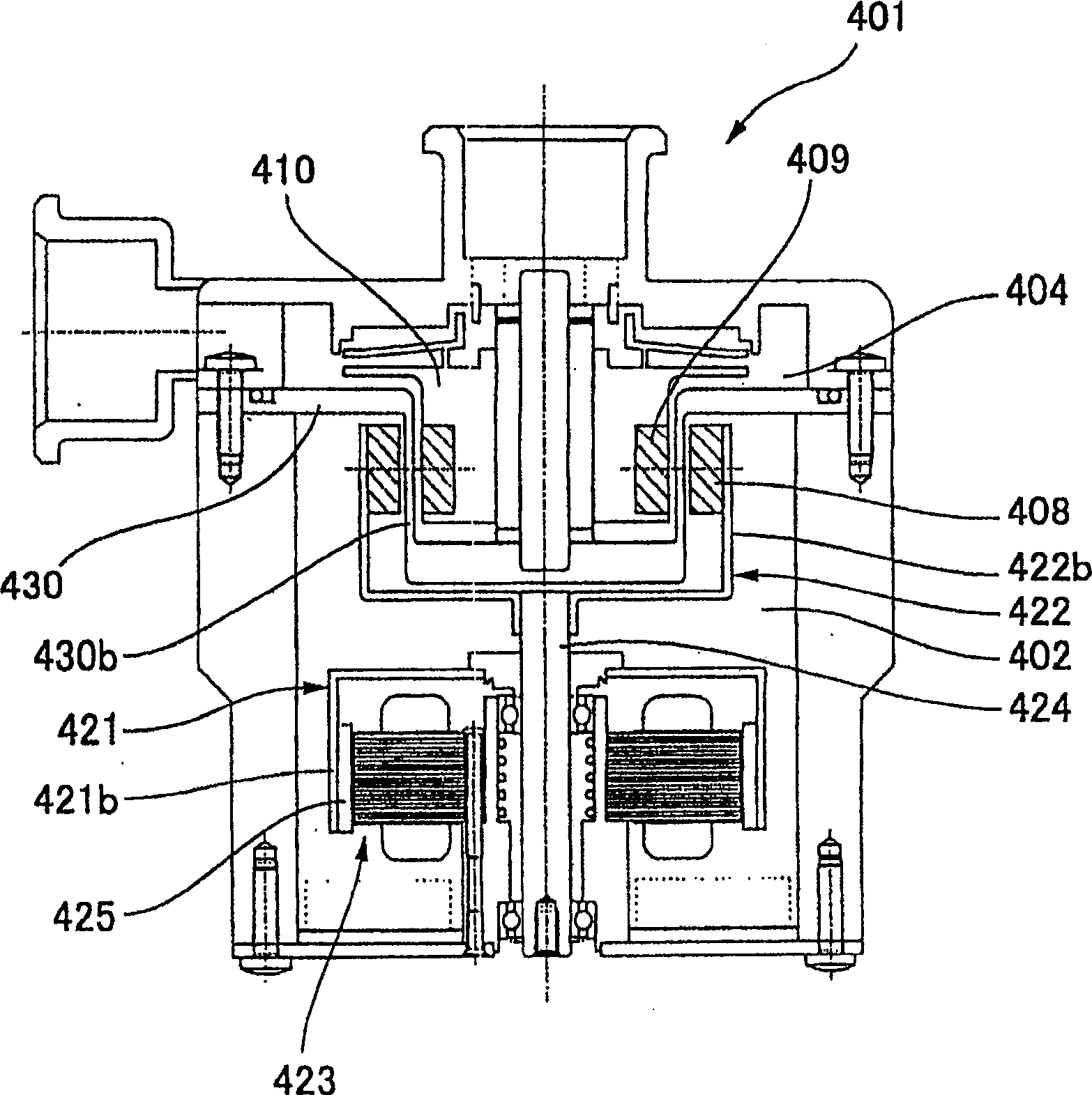 Magnetic coupling pump device