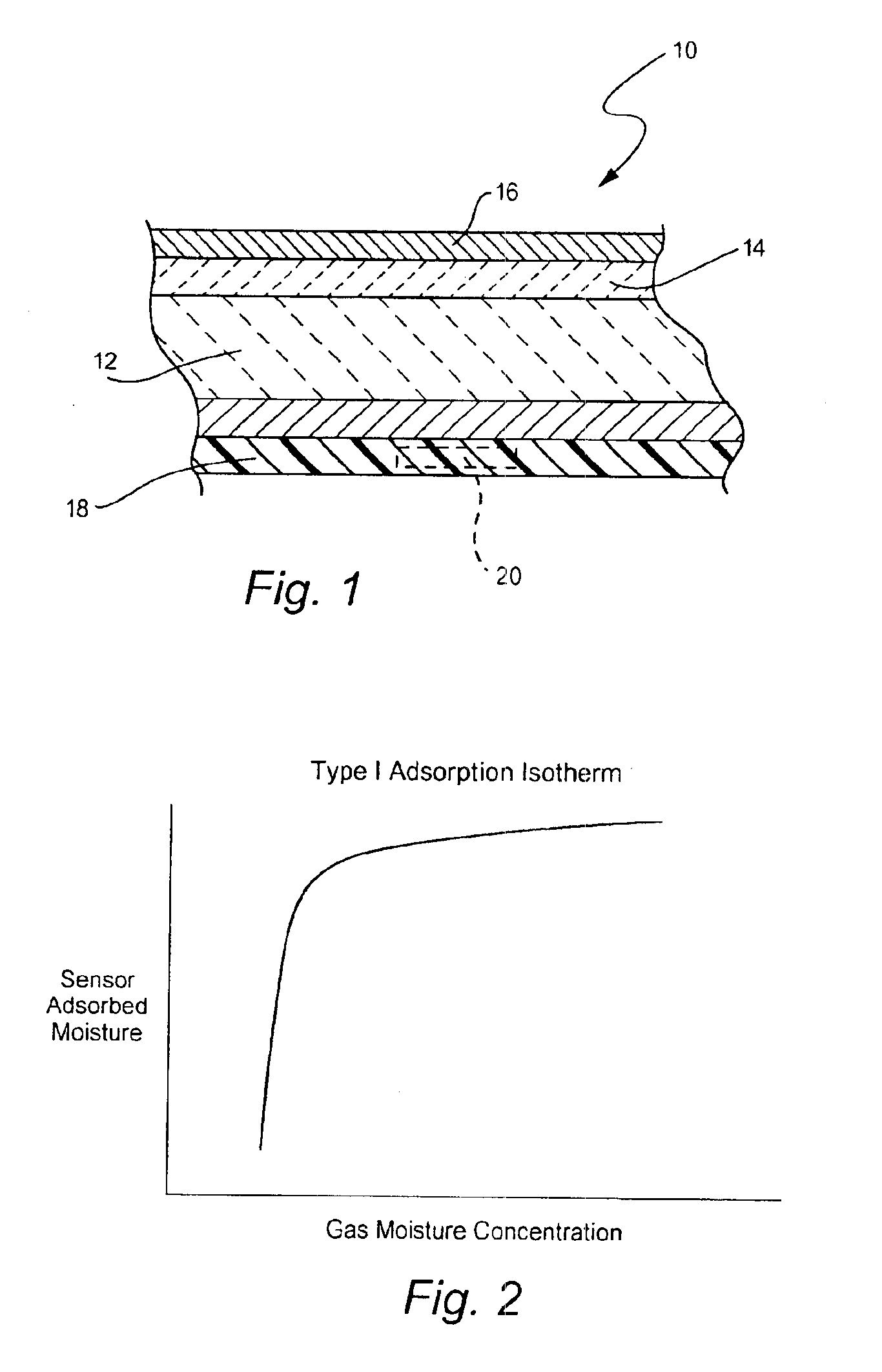 Aluminum oxide moisture sensor and related method