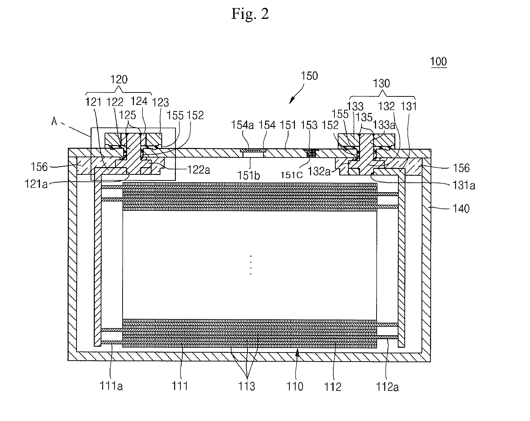 Terminal of rechargeable battery and method of manufacturing the same