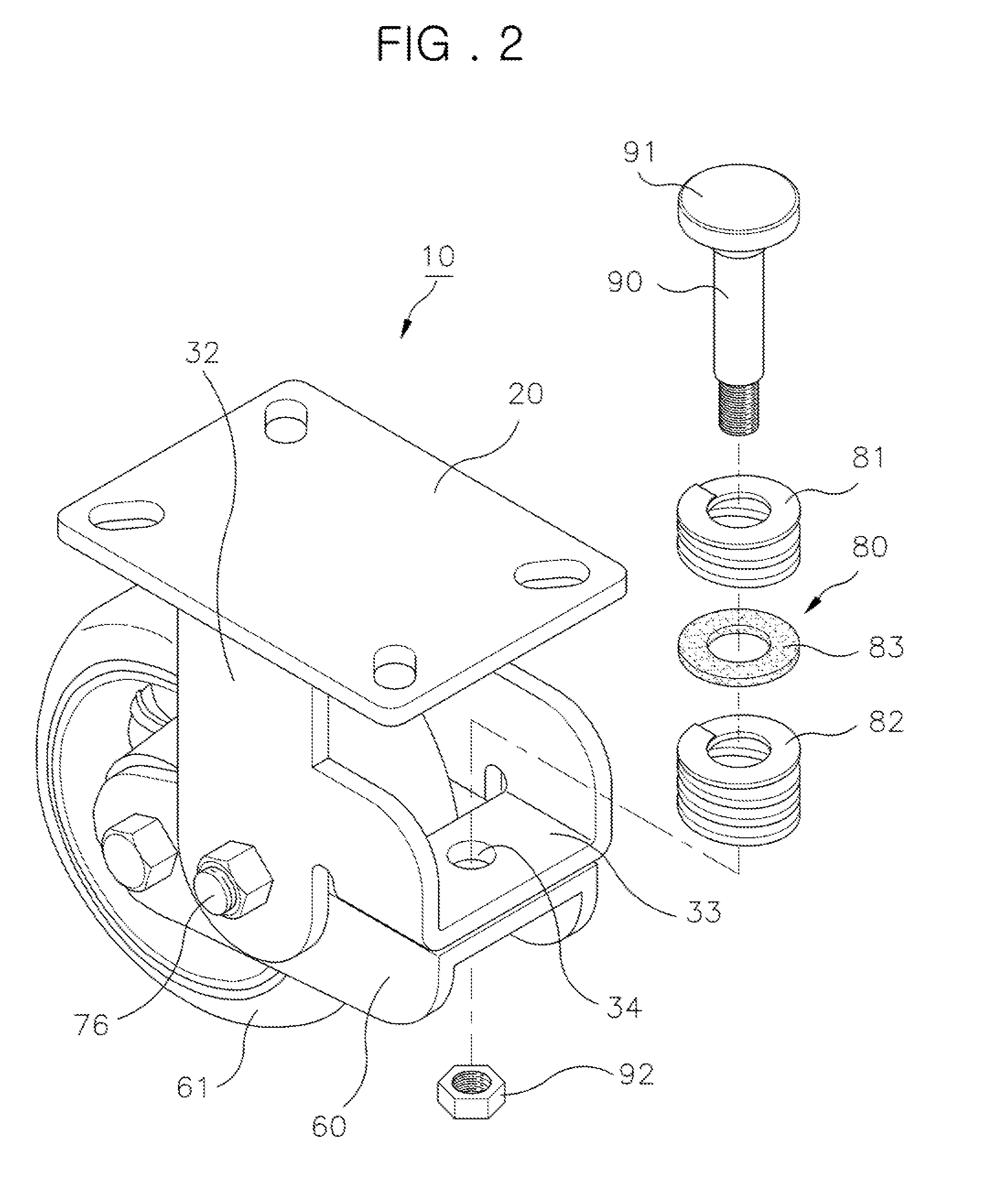 Caster Buffering Device