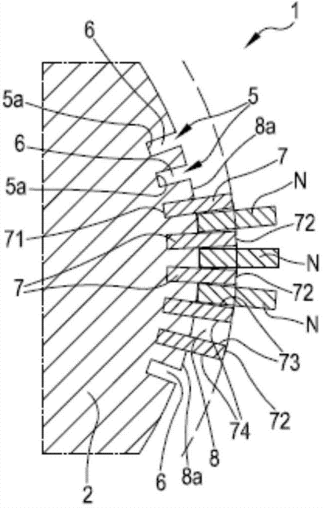 Needle cylinder for circular knitting machine