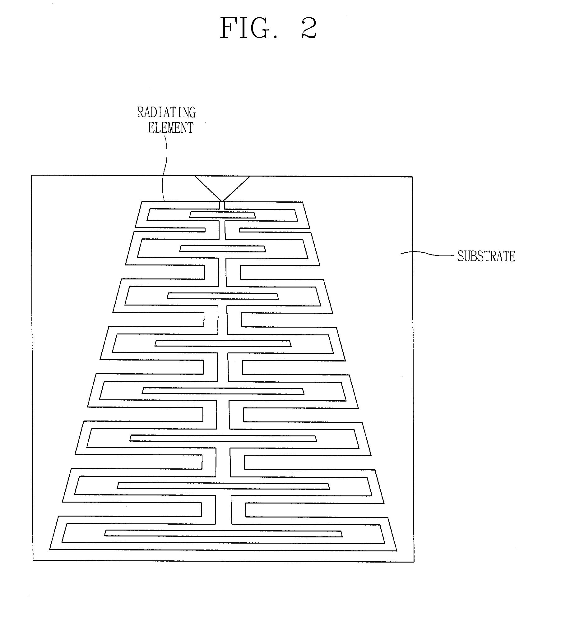 Log-periodic dipole array antenna and smart skin having the same