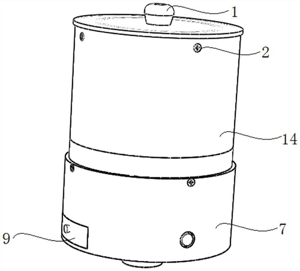 Kitchen waste granulation equipment and working method