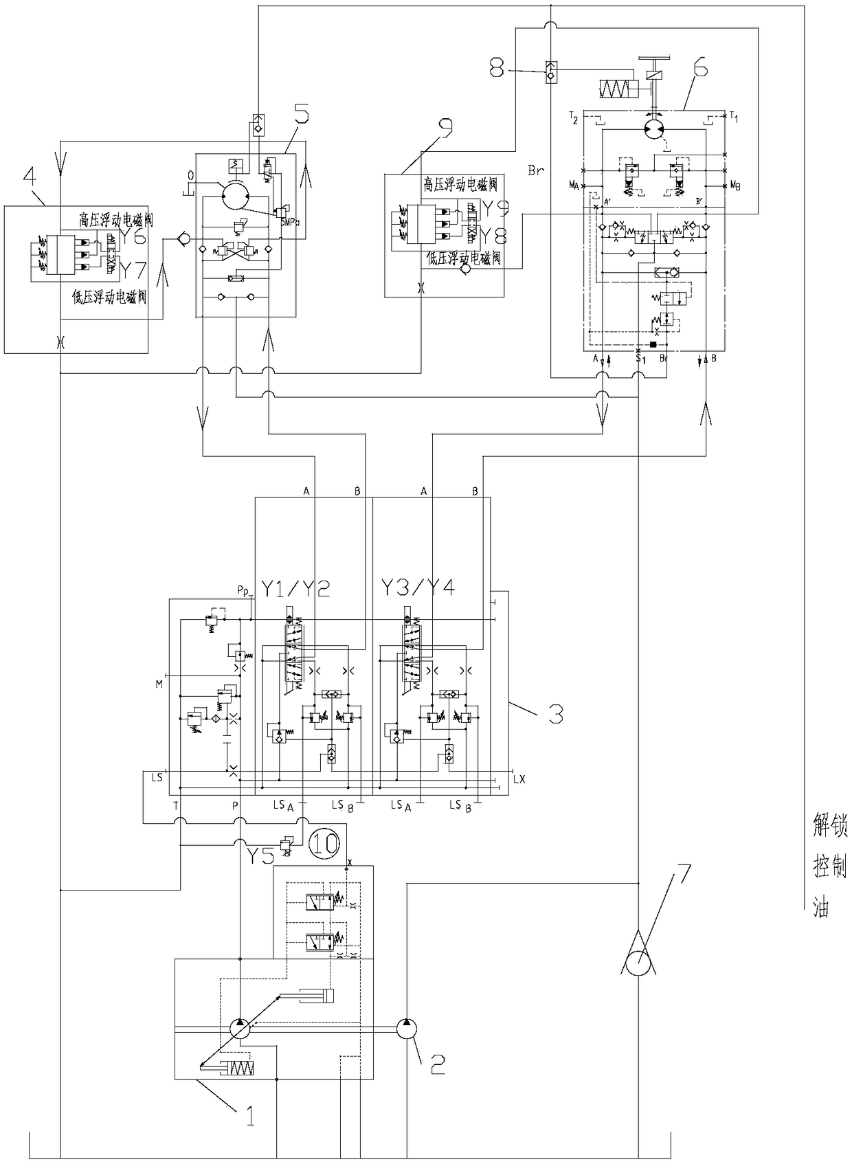 Winch pressurizing servo system and control method