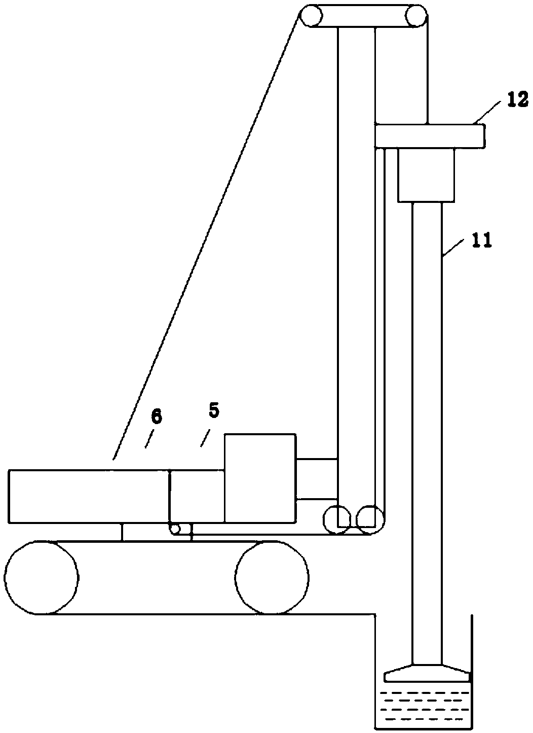 Winch pressurizing servo system and control method