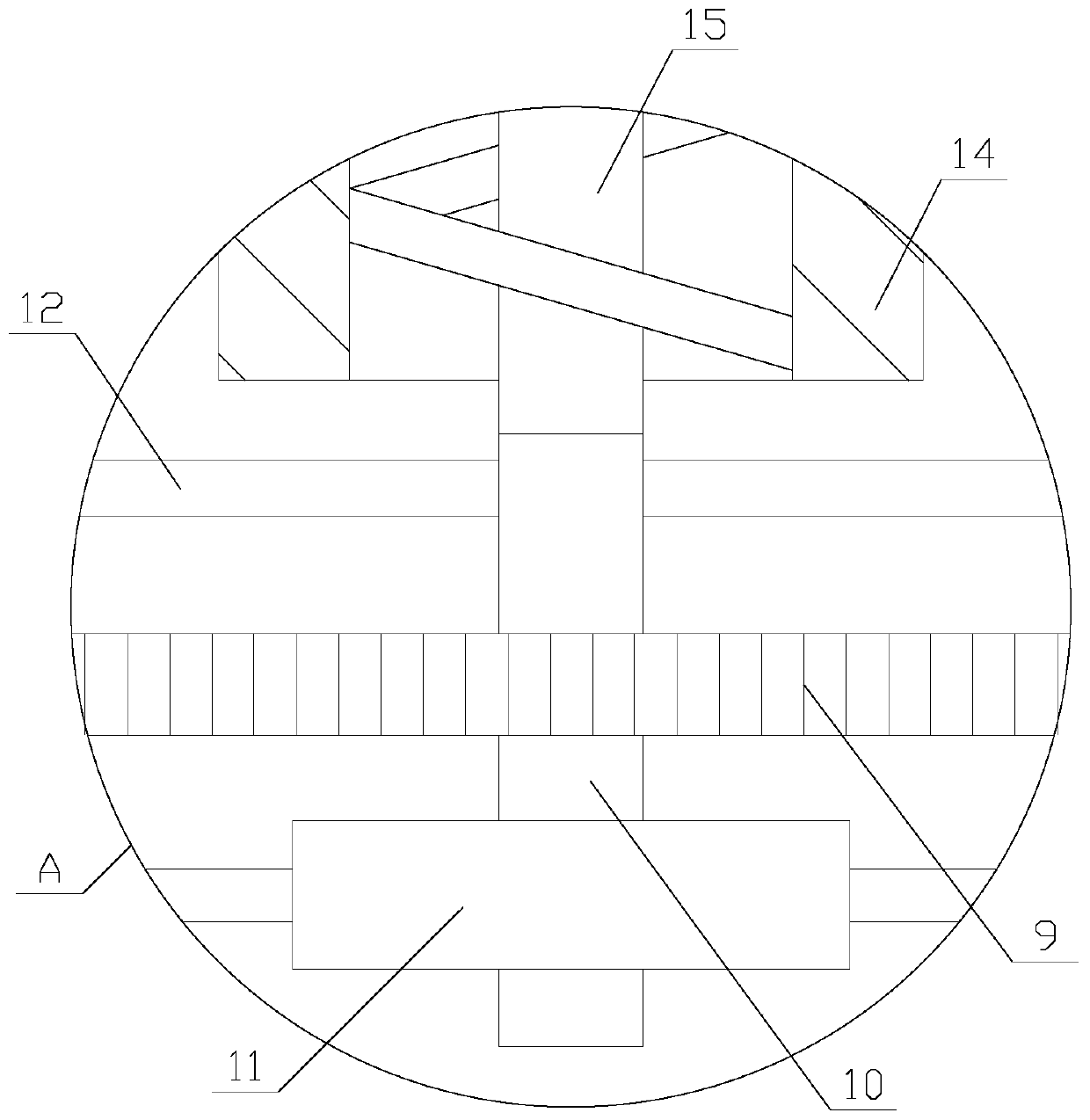 Heat dissipation type building material production equipment with good stirring effect